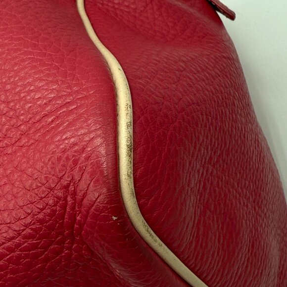 Pulicati Soft Leather Pink Satchel Bag - Picture 14 of 16